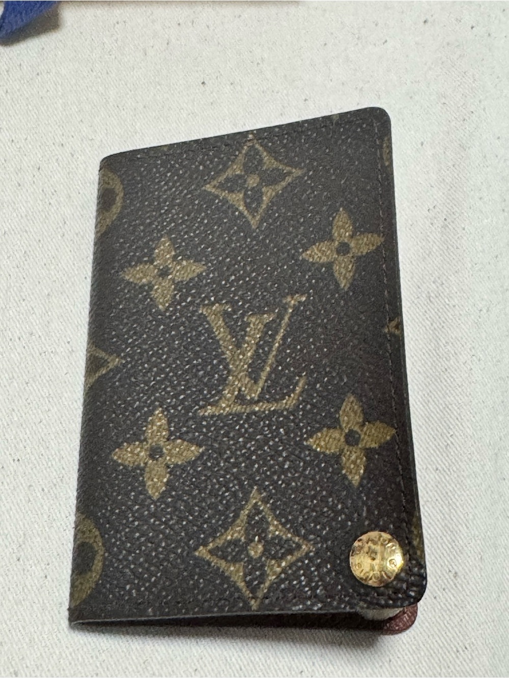 Louis Vuitton Monogram Card & Key Organizer in Brown and Gold